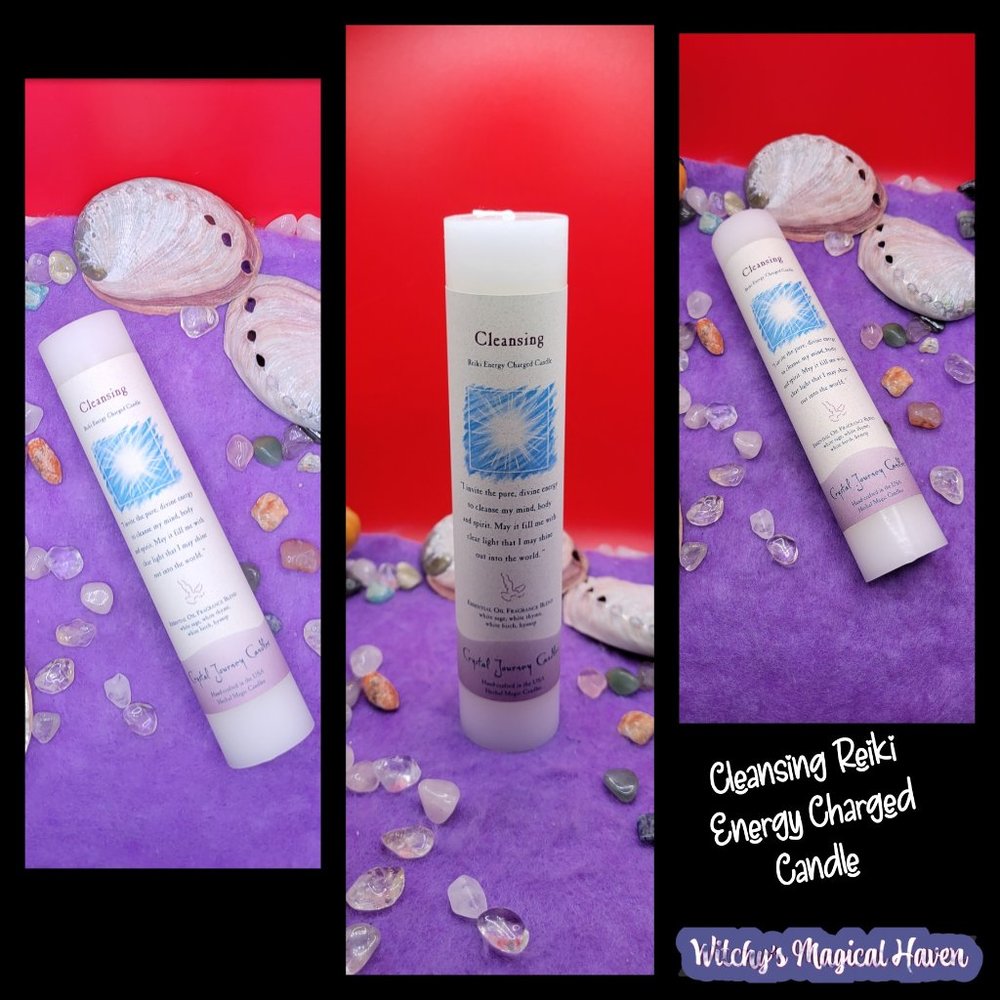Cleansing Reiki Scented Pillar Candle